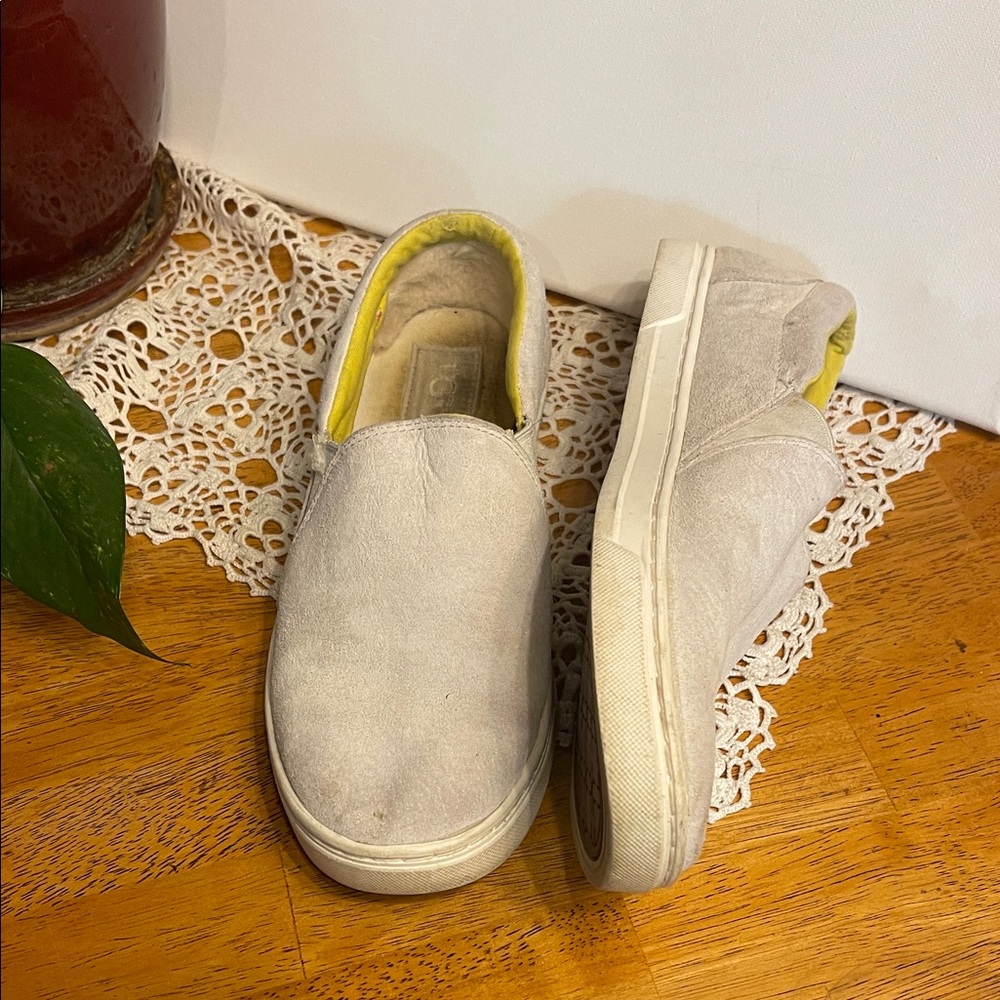 UGG Cream Suede Slip-On loafer Shoes